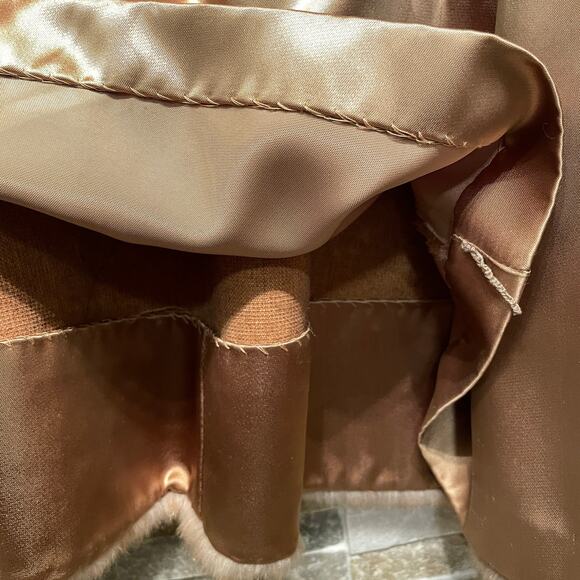 Grace’s Nashville Faux Fur Genuine Suede Belted Coat | Mid Century Vintage S/M/L - Picture 16 of 16